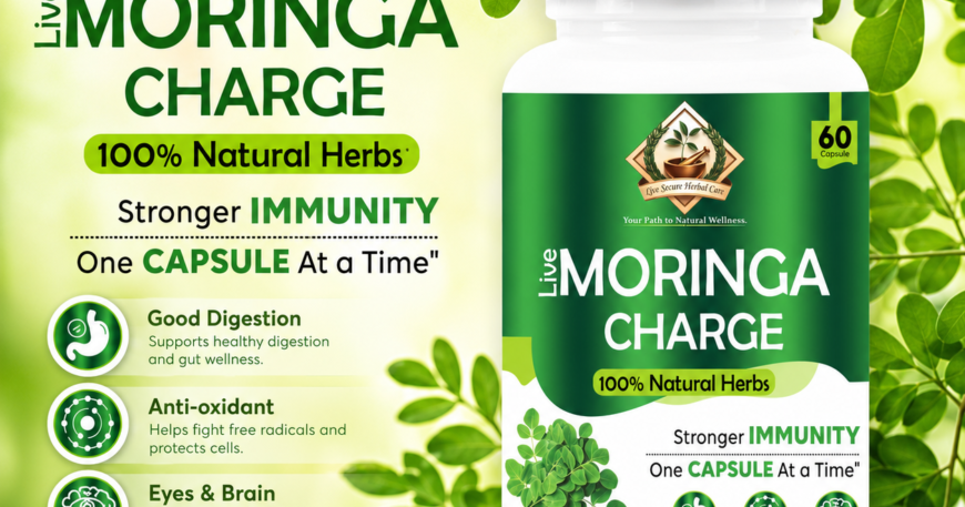 . Live Moringa Charge Capsules